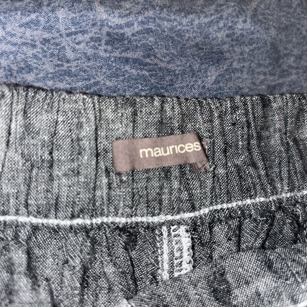Maurices Gray High-Waist Button Front Sailor Shorts - Picture 3 of 6